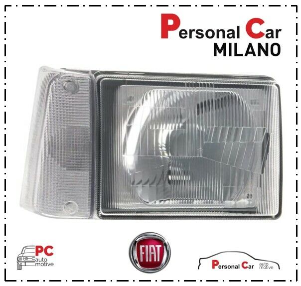 PROIETTORE FARO FIAT PANDA CON FRECCIA BIANCA MANUALE ANT DESTRO DA 19 –  Personal Car Store