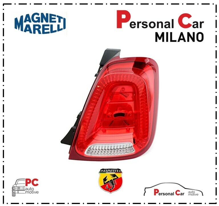 FANALE FARO STOP FIAT 500 ABARTH CABRIO POSTERIORE DESTRO MARELLI DA 2 – Personal  Car Store