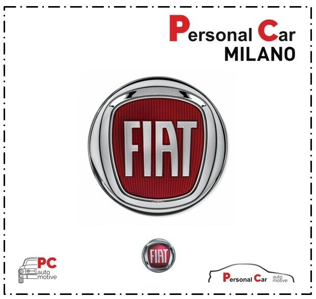 STEMMA FREGIO LOGO FIAT PANDA POSTERIORE POST ROSSO DA 2012 A 2021 –  Personal Car Store