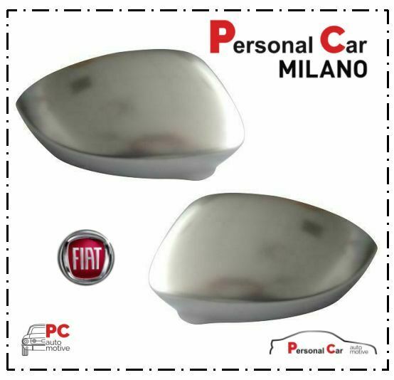 COPPIA COPPA CALOTTA SPECCHIO RETROVISORE FIAT PUNTO 500 CROMATA DA 20 –  Personal Car Store