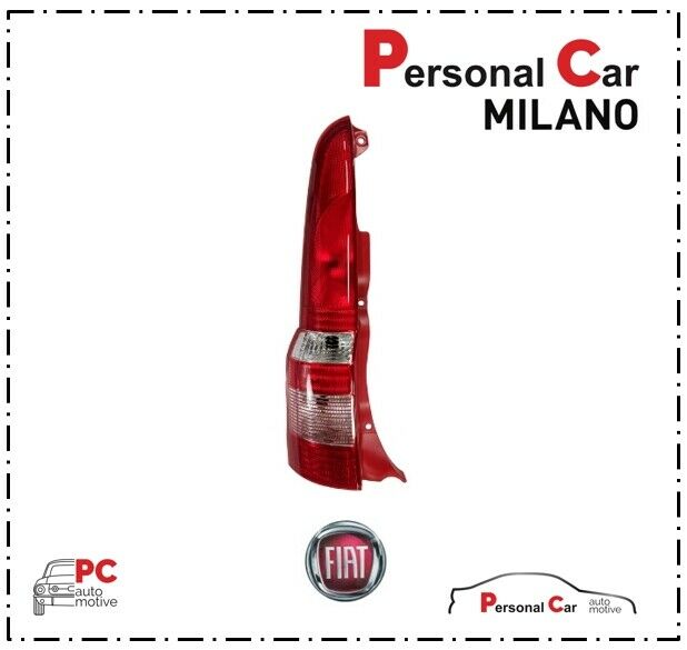 FANALE FARO FIAT PANDA POSTERIORE POST SINISTRO SX CORPO ROSSO DAL 2003 AL 2011